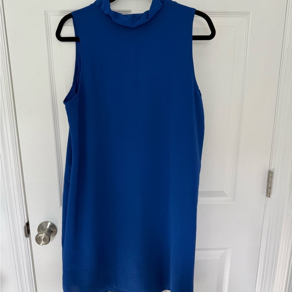 Blue Ruffled Blouse by FSL Apparel